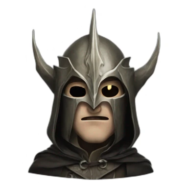 man in witch king's of angmar mask sticker