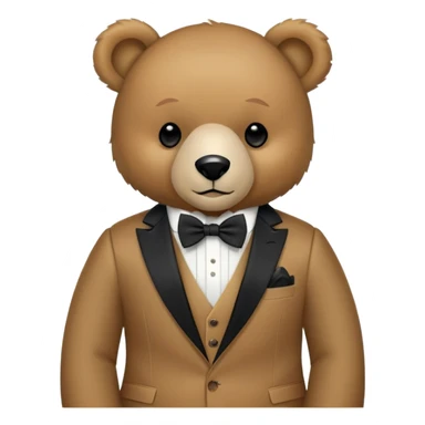 Ralph Lauren Polo Bear teddy bear wearing a suit and bowtie sticker