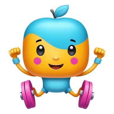 generate a logo for me. We're doing a AI virtual pet company. This pet will help with your fitness. Track your workout record and health status. And it will assign tasks to you and push you to keep fitness

we should do "cartoon" style. Color should be matching the topic of fitness sticker