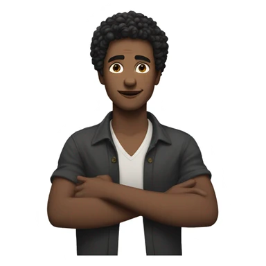 a non binary man moving their arms like the actor Totò sticker