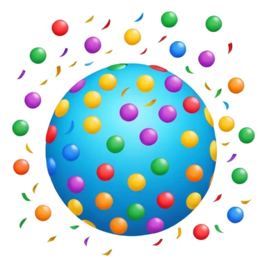 “confetti ball exploding sticker