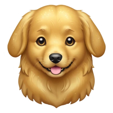 glittery dog sweet sticker