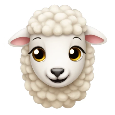 Sweet cryibg Baby Sheep  sticker