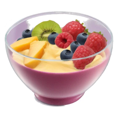 Healthy bowl of smoothie with fruit and berries  sticker