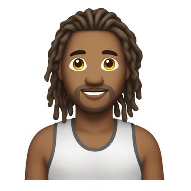 plus size man with locs sticker