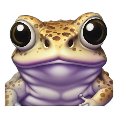 toad with psychodelic ayes sticker