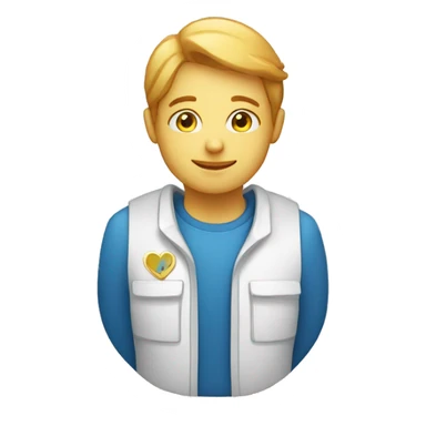 volunteer charity icon sticker