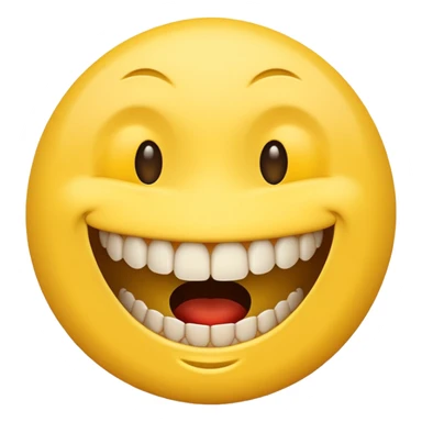 Weird creepy smile emoji sticker