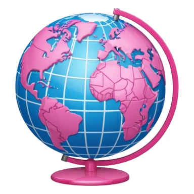mix light pink dark pink and white girly globe with WWW in big letters under it.
It looks like an internet bar icon. sticker