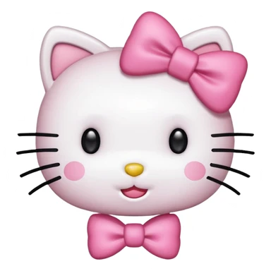 hello kitty cheering sticker