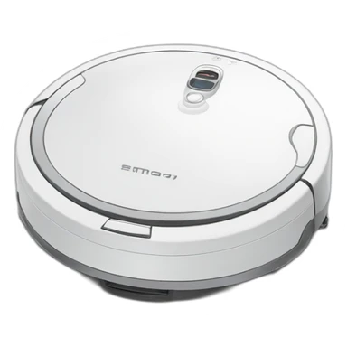 white-robot-vacuum sticker