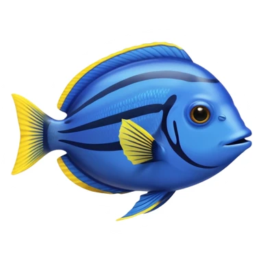 blue tang fish aquarium sticker