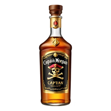 Une bouteille de captain morgan  sticker