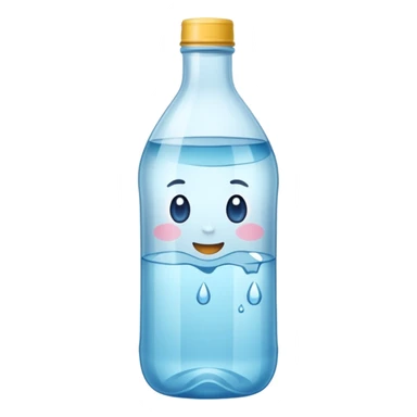 Botella de agua mineral sticker