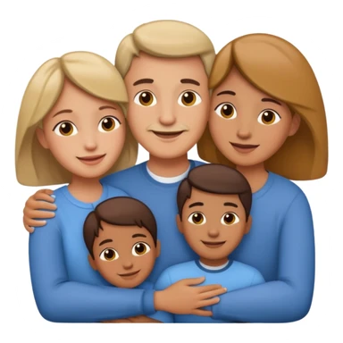 abrazar a mi papa mama he hijo sticker