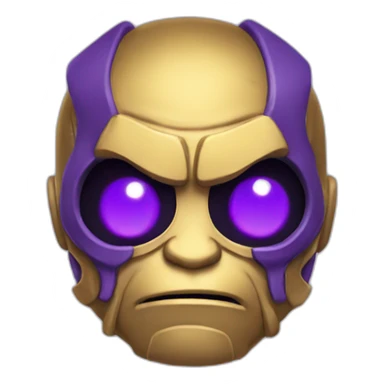 cute kraken cute face mashup thanos sticker
