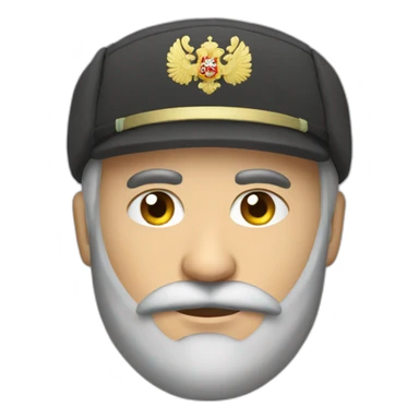 russian man ushanka sticker