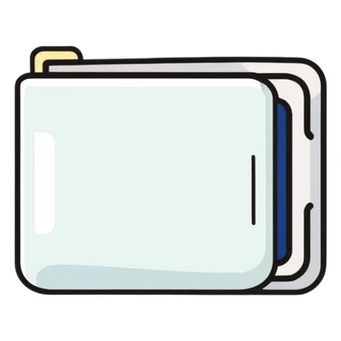 cute white wallet sticker