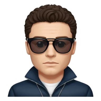 Richard Madden as his character in the Bodyguard TV series, with sunglasses on and an earpiece. sticker
