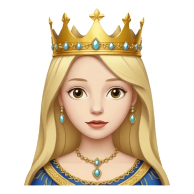 Elizabeth Woodville is the queen of York and looks like a blonde Rebecca Ferguson sticker