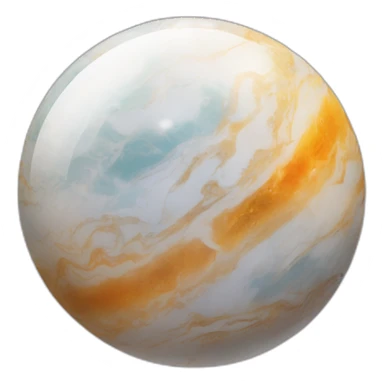 a single marble that looks like the planet mercury sticker