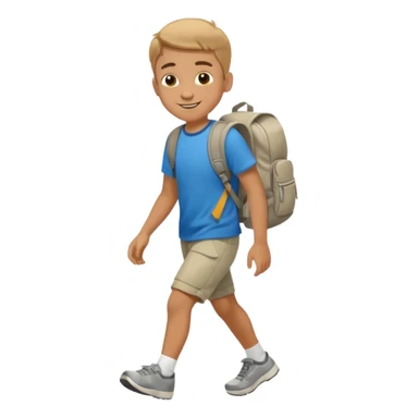 boy going home sticker