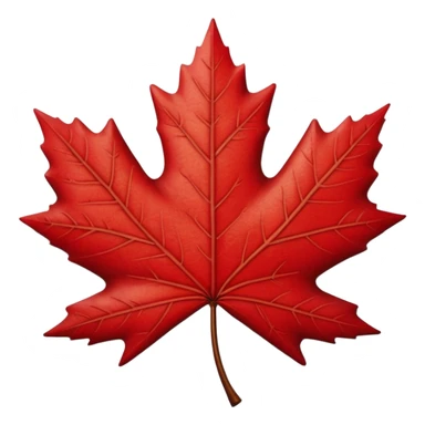 Canadian maple leaf sticker