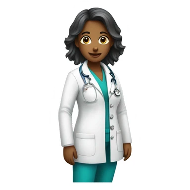 Veterinarian girl sticker