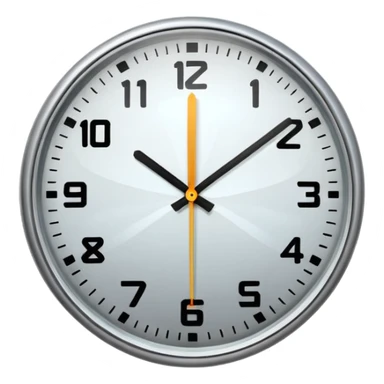 fast moving clock sticker