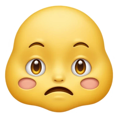 squish face emoji, exaggerated squished expression sticker
