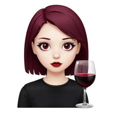 Bebendo vinho  adolescente emo sticker