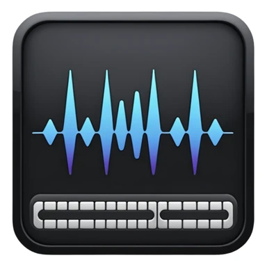 full black audio spectrum, the spectrum is white sticker