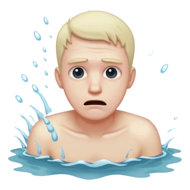 man drowning sticker