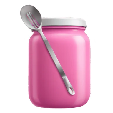 cooking utensils in a pink jar sticker