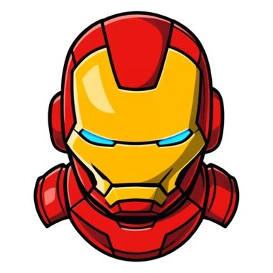 Iron Man superhero sticker