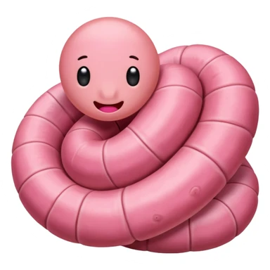 vers de terre  sticker