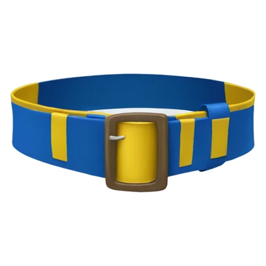 Blue and Yellow Belt sticker