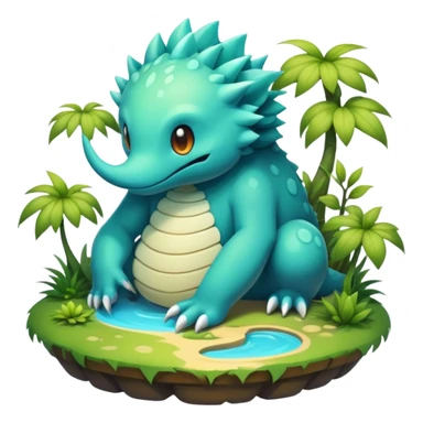 complex aesthetic-Fakémon-creature-scenery sticker