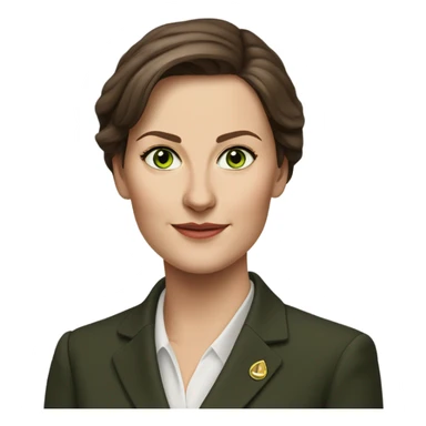 hyper realistic Annalena Berbok Minister of Foreign Affairs sticker