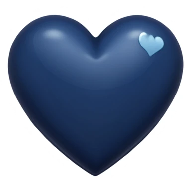 Dark navy heart  sticker