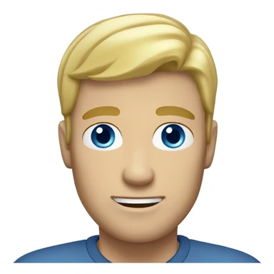 blond hair mature man blue eyes sticker