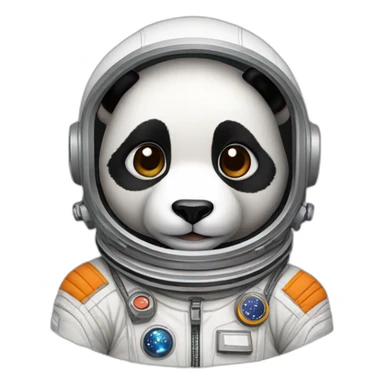 panda cosmonaut sticker