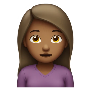 girl with stomach ache sticker