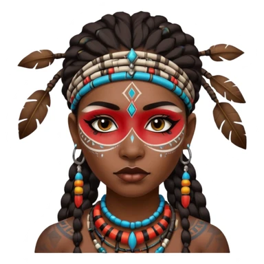 tribal woman sticker
