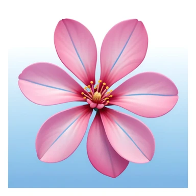 sakura flower with a gradient blue background sticker