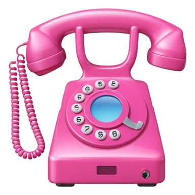 pink phone call \caller id bubble sticker