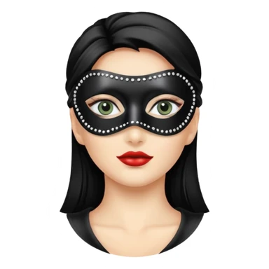 Domino eye mask sticker