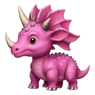 Triceratops cute pink  sticker