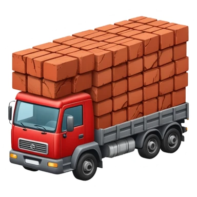 A truckload of bricks sticker