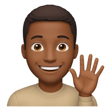 Black dude doing a 🫡 emoji  sticker